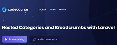 CodeCourse – Nested Categories and Breadcrumbs with Laravel