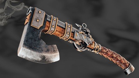 Advanced 3D Modeling – Creating Realistic Axe Gun