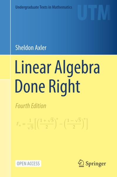 Linear Algebra Done Right - Sheldon Axler 14ed124691ca281810902c5dbc242d23