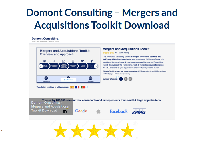 Domont Consulting – Mergers and Acquisitions Toolkit Download 2024