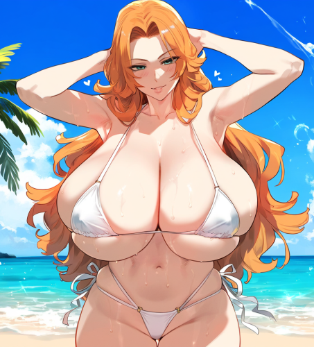 AI Generated - Oppai - Love - Rangiku Enjoys BBC on the Beach 3D Porn Comic