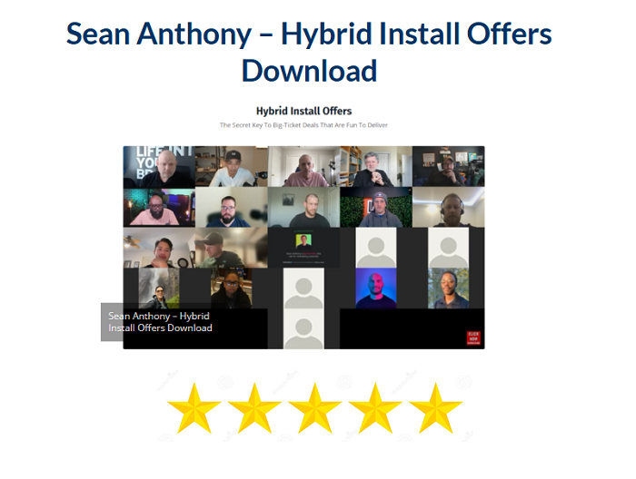 Sean Anthony – Hybrid Install Offers Download 2024