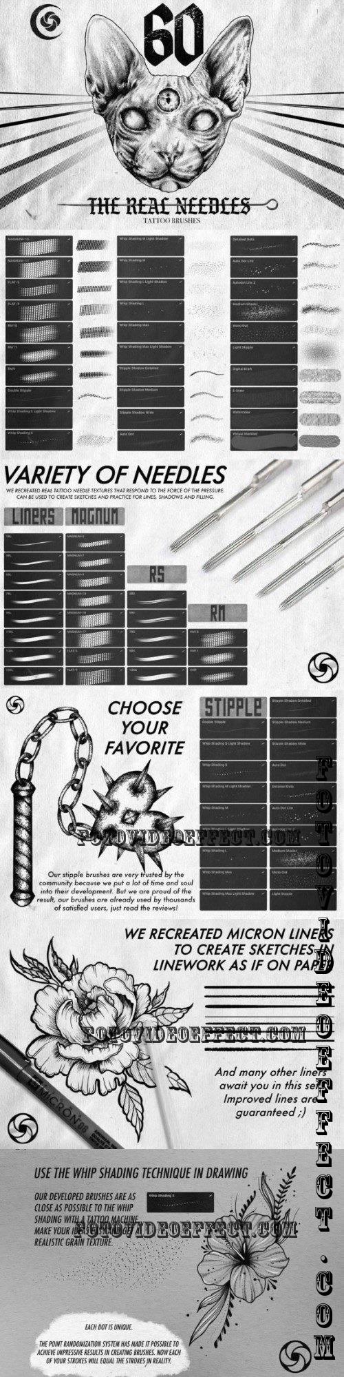 The Real Needles Tattoo Brushes - 16493746