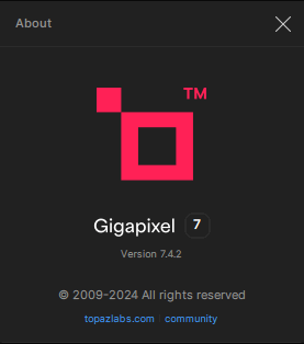 Topaz Gigapixel AI 7.4.2