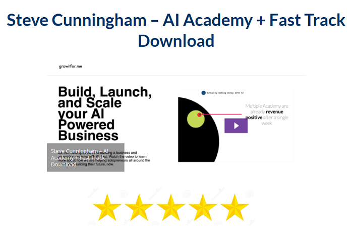 Steve Cunningham – AI Academy + Fast Track Download 2024