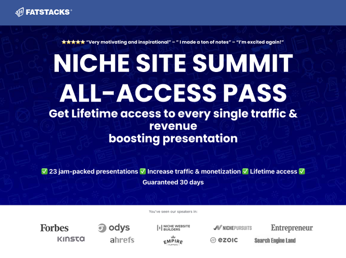 Jon Dykstra – Niche Site Summit Recordings Download 2024