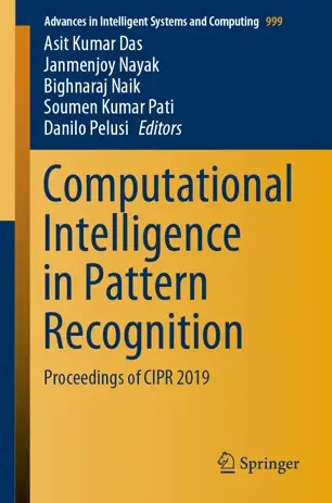 Computational Intelligence in Pattern Recognition Proceedings of CIPR 2019