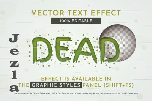 Dead Zombie Editable Text Effect V5Y3GAP