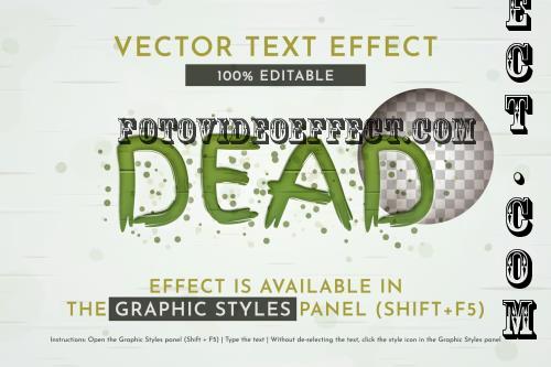 Dead Zombie Editable Text Effect V5Y3GAP