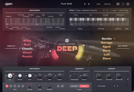 UJAM Virtual Drummer DEEP v2.5.0