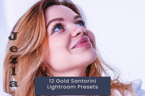 12 Gold Santorini Lightroom Presets - 2SNRSMC