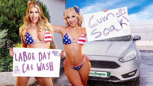 Lolly Dames, Venus Rivers - Car Wash Duo Shake Tits and Score Big [HD 720p]