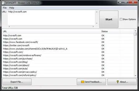 VovSoft Broken Link Detector 4.2