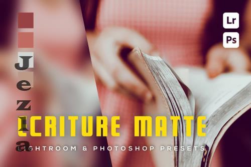 6 Ecriture Matte Lightroom and Photoshop Presets  488USCP