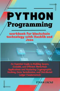 Python programming workbook for blockchain technology with Hashlib and Json