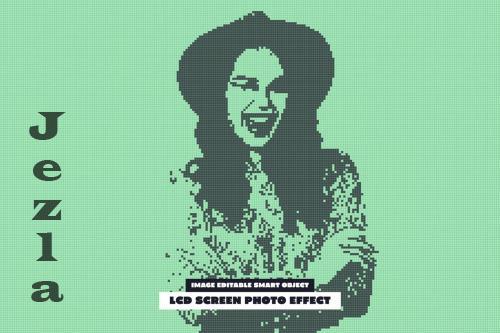 LCD Screen Photo Effect - 283779380