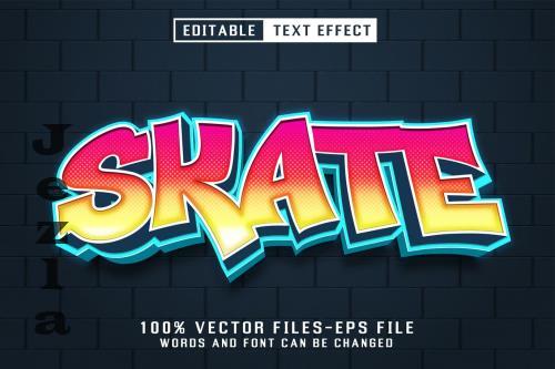 Skate Editable Text Effect CB6QD6B