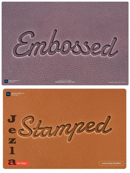 Leather Stamp Text Effect - UVEHNK7