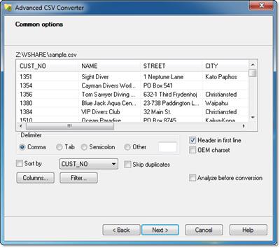 Advanced CSV Converter  7.53 60b55e8ecf271f72e416498c48d341e8