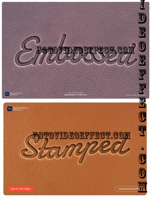 Leather Stamp Text Effect - UVEHNK7