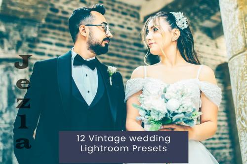 12 Vintage wedding Lightroom Presets ZRP8J6P