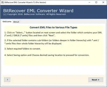 BitRecover EML Converter Wizard 11.5