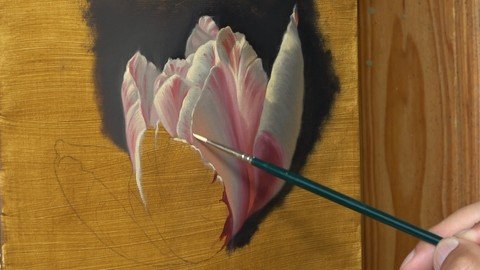 Flower - Realistic Oil Painting  Tutorial (One Layer Method) B50db465d5267a069d0a6ae0c46dc23d