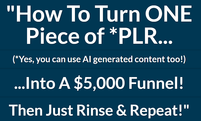 Tony Shepherd – $5K PLR And AI Strategy