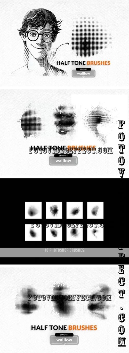 Halftone Brushes for Photoshop - 284148252