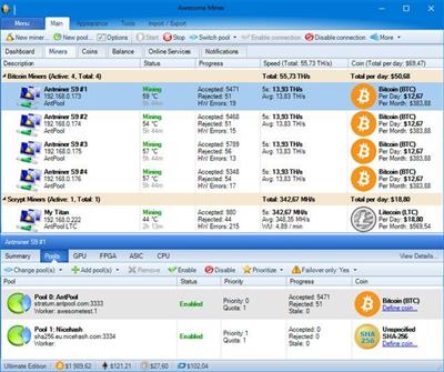 Awesome Miner Ultimate 10.1.1  Multilingual 87aac2d0fb04bdcc5effac66e5427829