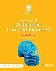 Cambridge IGCSE™ Mathematics Core and Extended Coursebook with Digital Version (2 Years’ Access)  Ed 3