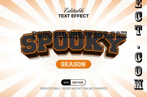 Spooky Text Effect Curved Style - 282108200