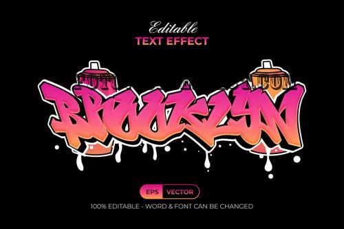 Brooklyn Text Effect Graffiti Style - 284277115