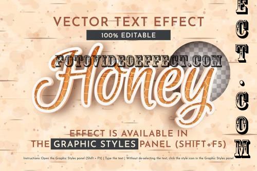 Honey Editable Text Effect - 279953084