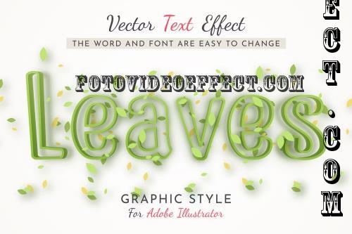 leaves Editable Text Effect - 284128933