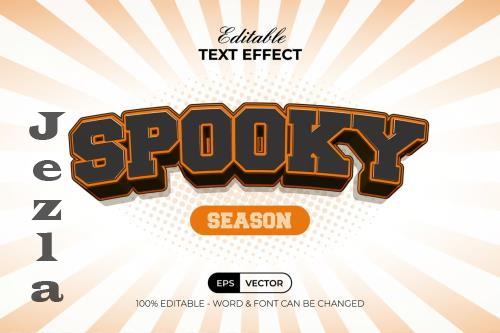 Spooky Text Effect Curved Style - 282108200