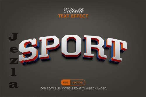 Sport 3D Text Effect Layered Color - 283195993