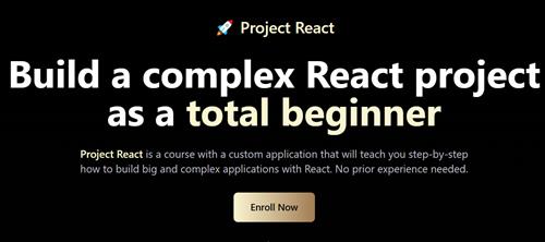 Project React – Build a complex React project as a total beginner