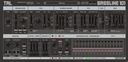 Togu Audio Line TAL-BassLine-101 v3.9.3 (Win/macOS/Linux) 53ea54991a68c7e1a59b580c3c7363d3