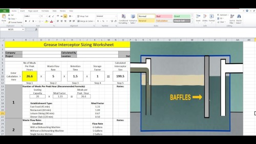 Complete Plumbing Design, Manually, Software, Excel Sheet