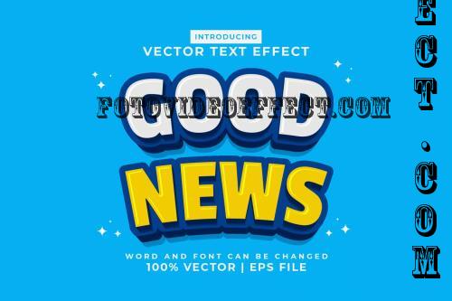 Good News 3d Vector Editable Text Effect - 2CF2VF9