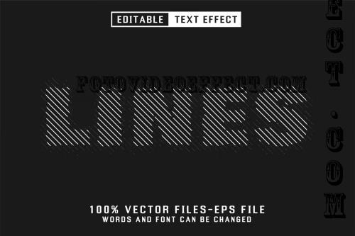 Lines Editable Text Effect - 7XCTXEW