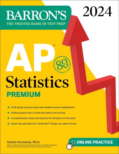 AP Statistics Premium, 2025: Prep Book with 9 Practice Tests   Comprehensive Revie... A35865fb2096ae81a865c009206f3e46