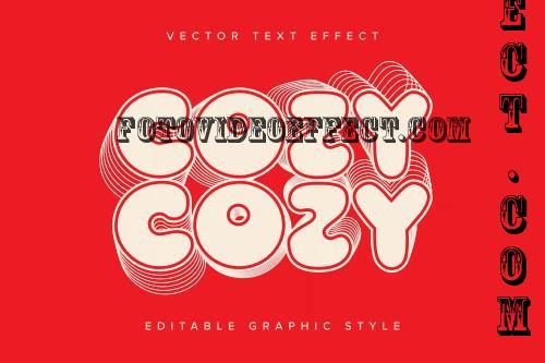 Layered Vector Text Effect Mockup - 4GF2DUD