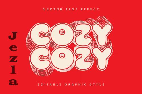 Layered Vector Text Effect Mockup - 4GF2DUD