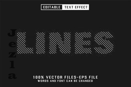 Lines Editable Text Effect - 7XCTXEW