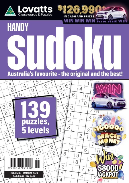 Lovatts Handy Sudoku - Issue 243 2024 388ce834cfc360be752240b3eba95952