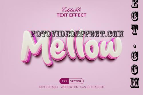 Mellow Text Effect Pink Style - 282451478