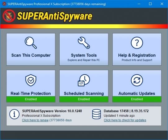 SUPERAntiSpyware Professional X 10.0.1268 Multilingual