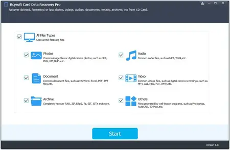 Rcysoft Сard Data Recovery Pro 8.9.0.0 Multilingual